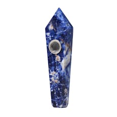 Medusa Gemstone Hand Pipe Blue Sodalite