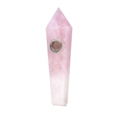Medusa Gemstone Hand Pipe Rose Quarts