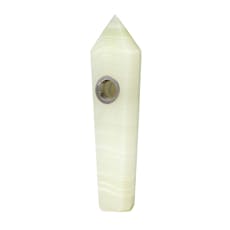 Medusa Gemstone Hand Pipe Afghan Jade