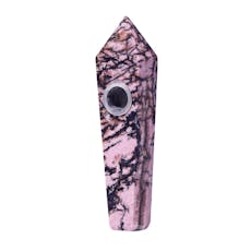 Medusa Gemstone Hand Pipe Rhondonite
