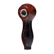 Medusa Gemstone Spoon Hand Pipe Red Obsidian