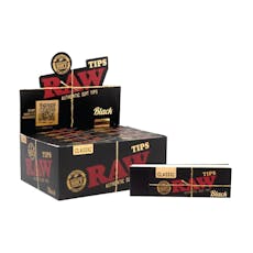 Raw Black Filter Tips | 50 Pack