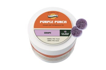 Sunnies Live Resin Purple Punch - Grape Gummy 100mg