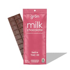 Gron Milk Chocolate Bar - Sativa | 20 Pack 100mg | 5mg ea