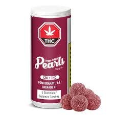 PEARLS BY GRON - POMEGRANATE 4:1 CBD:THC - (2mg THC/pc) 10mg THC