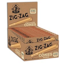 Zig-Zag Unbleached King Size Cones