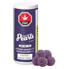 PEARLS BY GRON - BLACKBERRY LEMONADE 1:1:1 CBN:CBD:THC - (2mg THC/pc) 10mg THC