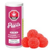 PEARLS BY GRON - RED RAZZLEBERRY CBG/CBD/THC CHEWS - (2mg THC/pc) 10mg THC