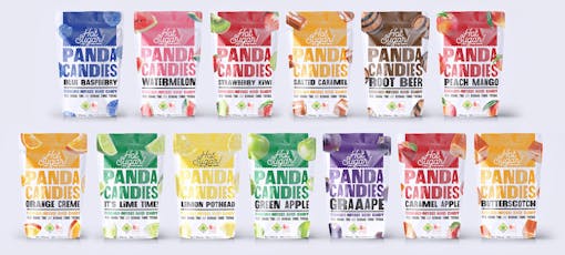 Sour Lemon Pot Head Panda Candies 10 Pack 100mg