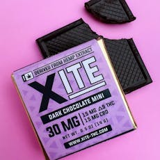 XITE DARK CHOCOLATE MINIS 30MG 15MG DELTA9 THC 15MG CBD