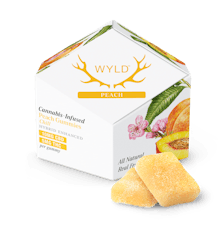 Wyld Gummies Peach 10pk 2:1 CBD:THC