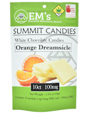 Emerald Mountain - 10pk White Chocolate Orange Dreamsicle - 100mg THC