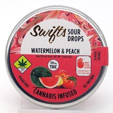 SWT Watermelon & Peach Sour Drops 20pk 100mg - 0.5oz