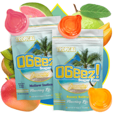 OGeez! | Sugar-Free Gummies | Tropical (Indica) | 100mg/10pk