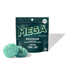 Mega by Gron | Gummies | Hash Rosin | Baja Blaze | 100mg/10pk