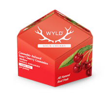 WYLD - Sour Cherry 10pk Gummies - Indica Enhanced. - 100mg THC