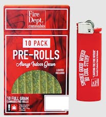 Alien Dreams 10g (10 pk) - Sativa - Preroll - Fire Dept. Cannabis