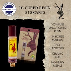 Plaid Jacket BHO Cured Resin Cart - Scented Marker ( I/H ) -1g