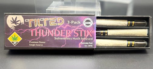 TLD:: Thunder Stix - Don Mega Solventless Hash Infused Preroll | 3 Pack