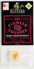 Pioneer Squares Fruit 1pk Ruby Grapefruit 10mg