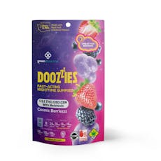 Doozies - Cosmic Berriezzz 1:1:1 Gummies w/ Melatonin (I/CBD/CBN) 100mg THC 100mg CBD 100mg CBN