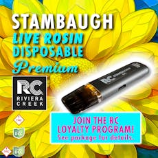 Stambaugh Premium GC Disposable/Rechargeable Live Rosin Vape (0.5g)