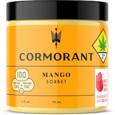 4 oz. 1:1 Mango Sorbet - 100 mg CBD + 100 mg THC