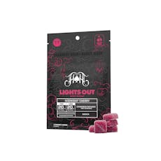 Midnight Cherry Lights Out Sleep Gummies | 100mg THC - 100mg CBN