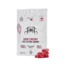 Sour Cherry | Indica - Fast-Acting Gummies - 100mg THC