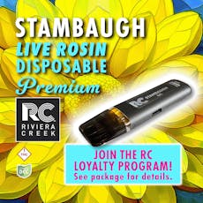 Stambaugh Premium GC Disposable/Rechargeable Live Rosin Vape (0.5g)