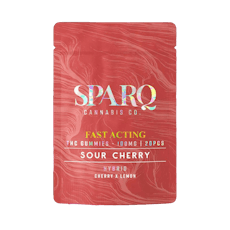 Sparq - Sour Cherry Hybrid Fast Acting Gummies (100mg 20pk)