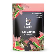 1:1 Watermelon Fruit Gummies (100mg CBD/100mg THC)