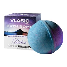 CBD + CBN Relax Bath Bomb with Lavender and Chamomile | CBD100mg CBN 100mg