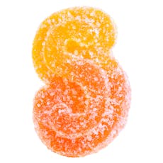 Fully Blasted Peach Orange 1:1 THC CBD Gummies 10x1 Pack