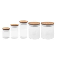 PIRANHA Glass Jar w/ Bamboo Lid - 200mL