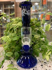 iRie 10" Tall Blaze Beaker Tube w/8-Arm Tree Perc - iRie 10" Tall Blaze Beaker Tube w/8-Arm Tree Perc - Blue