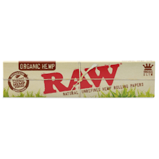 Raw Rolling Paper - Organic Hemp King Size Papers