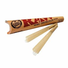 Raw Rolling Paper - Classic Standard 1 1/4 Cones - 6-pack