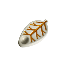Oak and Earth - Leaf Pipe Ivory White