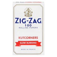 Zig Zag - White Kutcorners Slow-Burning Rolling Papers - Single Wide