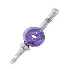 Karma Glass - Nector Collector - Glass Nectar Collector Doughnut - Purple