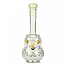 Retro Glass - 12" Platinum Owl Bong