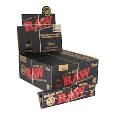 RAW King Size Slim Black Inside Out Artisan Rolling Papers