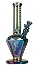 Red Eye Tek 11'' Tall Green Metallic Terminator Paragon Water Pipe