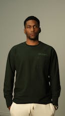 The Woods - Long Sleeve Tee - Green - M