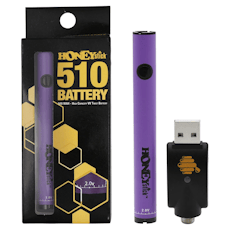 Honeystick - Batteries - Purple - Twist 510 Thread Battery