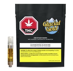CBD 3:1 Fuzzy Mango Cart - Glacial Gold - CBD 3:1 Fuzzy Mango Cart - 1g