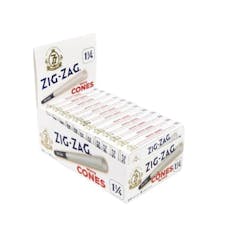 Zig Zag Pre-Rolled CONES White - Turning Point Brands - Zig Zag Pre-Rolled CONES White - 1 1/4