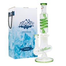 Blizzard Series Nucleus 14" Freezable Bong - Green