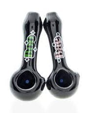 Red Eye Glass 3.75" Boo & Bae Spoon Hand Pipe 2 Pack W/Collectible Tin